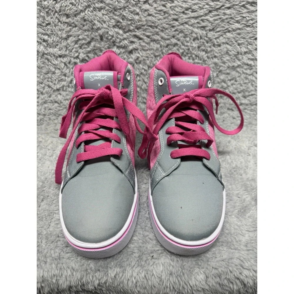 Heelys Roller Skate Sneaker‎ Shoes Girls 6 Pink Racer 20 Mid Simpson Homer Marge